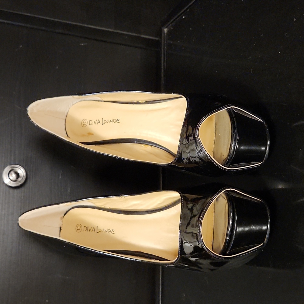Diva Lounge Black Patent Heels